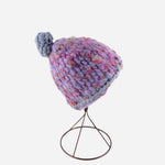 Ferruccio Vecchi Beanie with Metallic Pom Pom in Pink - Big Bag NY