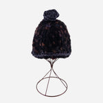 Ferruccio Vecchi Beanie with Metallic Pom Pom in Black - Big Bag NY