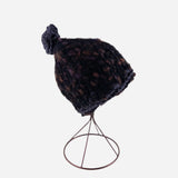 Ferruccio Vecchi Beanie with Metallic Pom Pom in Black - Big Bag NY