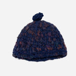 Ferruccio Vecchi Beanie with Metallic Pom Pom in Navy - Big Bag NY