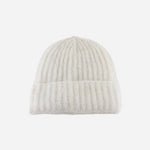 White Ferruccio Vecchi Mohair Beanie - Big Bag NY