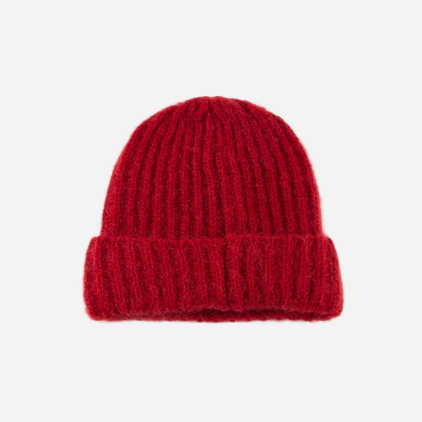 Red Ferruccio Vecchi Mohair Beanie - Big Bag NY