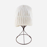 White Ferruccio Vecchi Mohair Beanie - Big Bag NY