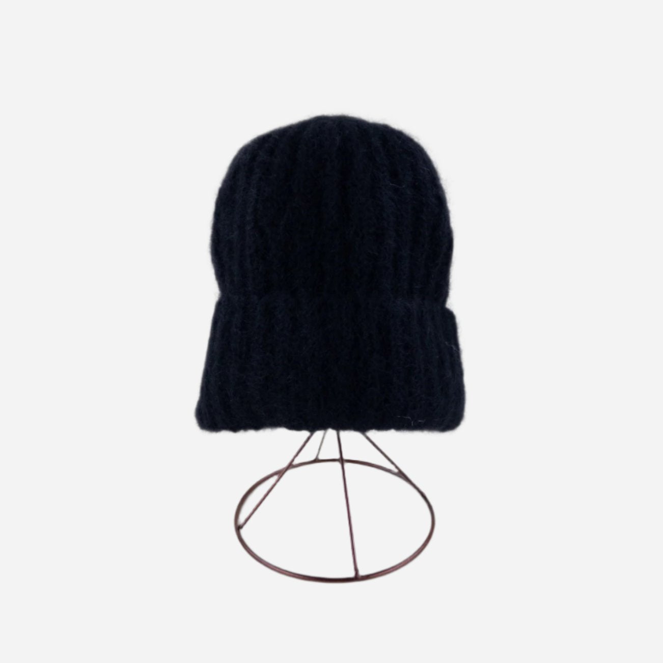 Black Ferruccio Vecchi Mohair Beanie - Big Bag NY