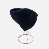 Black Ferruccio Vecchi Mohair Beanie - Big Bag NY