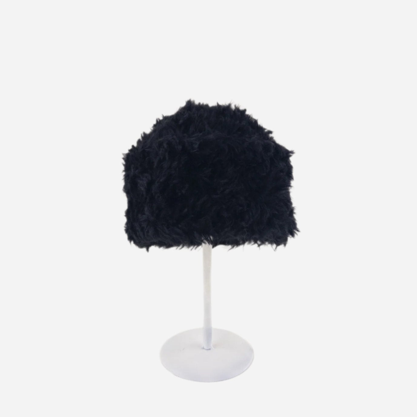 Black Mühlbauer Torin Fold-Up Faux Fur Beanie - Big Bag NY