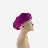 Fuchsia Riviera Plain Cashmere Beret - Big Bag NY