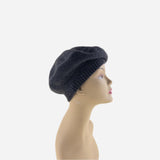 Grey Riviera Plain Cashmere Beret - Big Bag NY