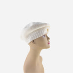 Cream Riviera Plain Cashmere Beret - Big Bag NY