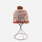 Ferruccio Vecchi Beanie with Metallic Pom Pom in Orange - Big Bag NY