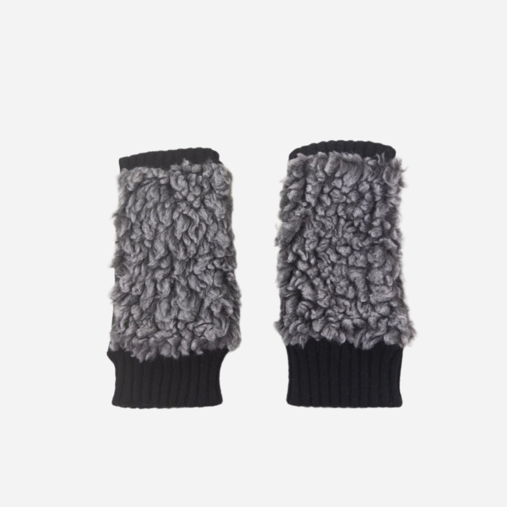 Black L'Apero BREBIS Fingerless Mitten - Big Bag NY