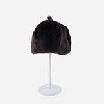 Dark Brown Mühlbauer Rabbit Fur Beanie - Big Bag NY