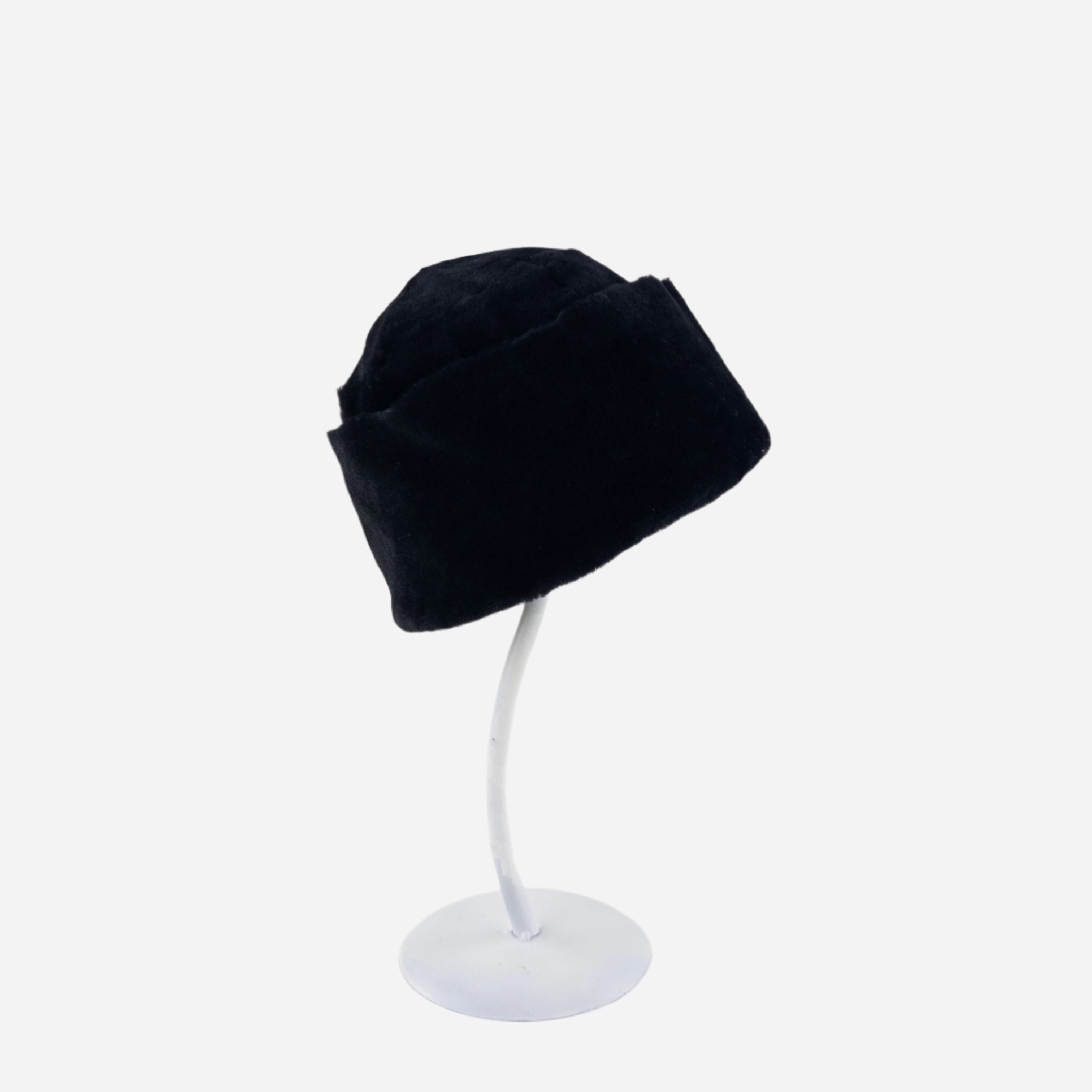 Mühlbauer Black Shearling Hat - Big Bag NY