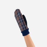 L'Apero STRASBOURG Plaid Wave Quilted Mittens - Big Bag NY