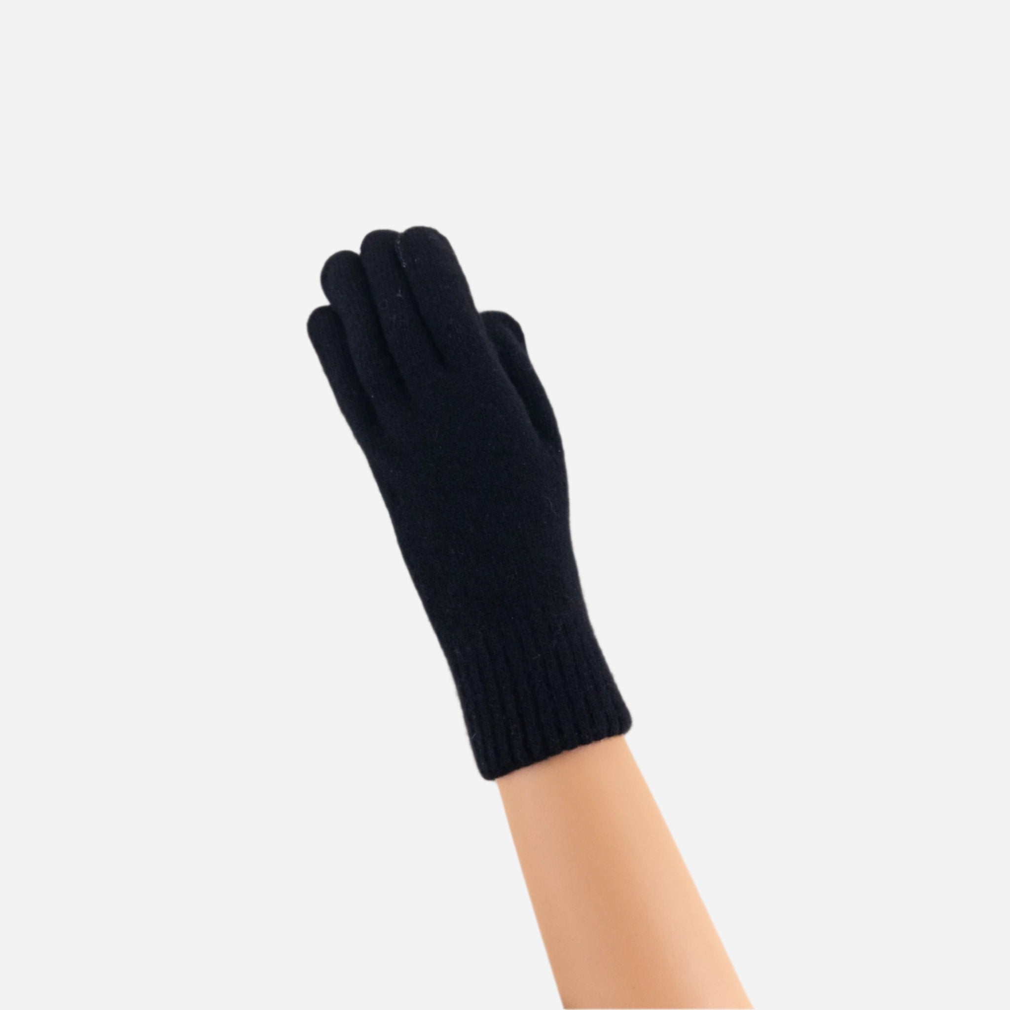 Black Santacana Men’s Cashmere Blend Gloves - Big Bag NY