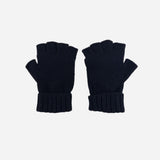 Black Santacana Men’s Wool Blend Gloves with Hood - Big Bag NY