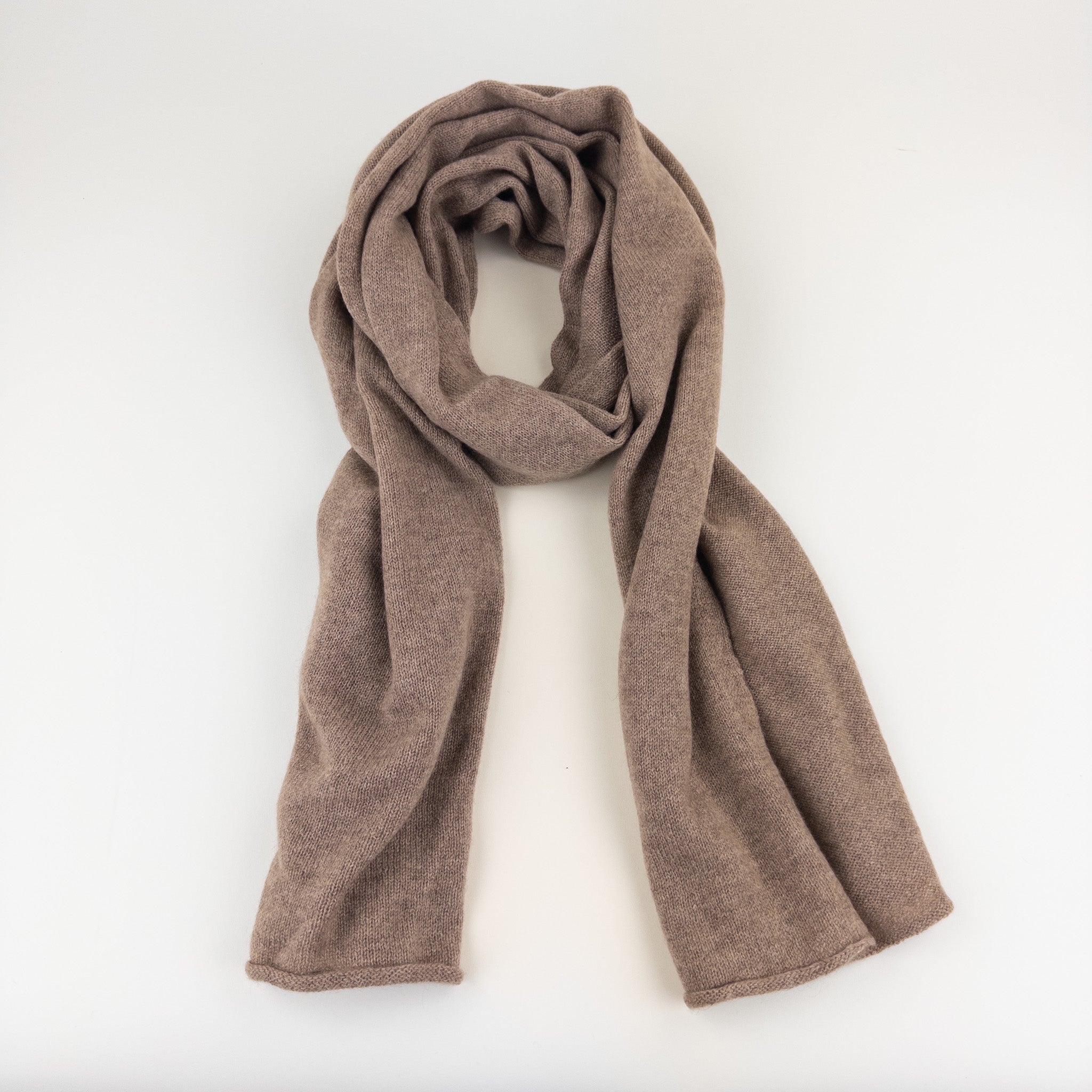 Brown Riviera Cashmere Scarf - Big Bag NY