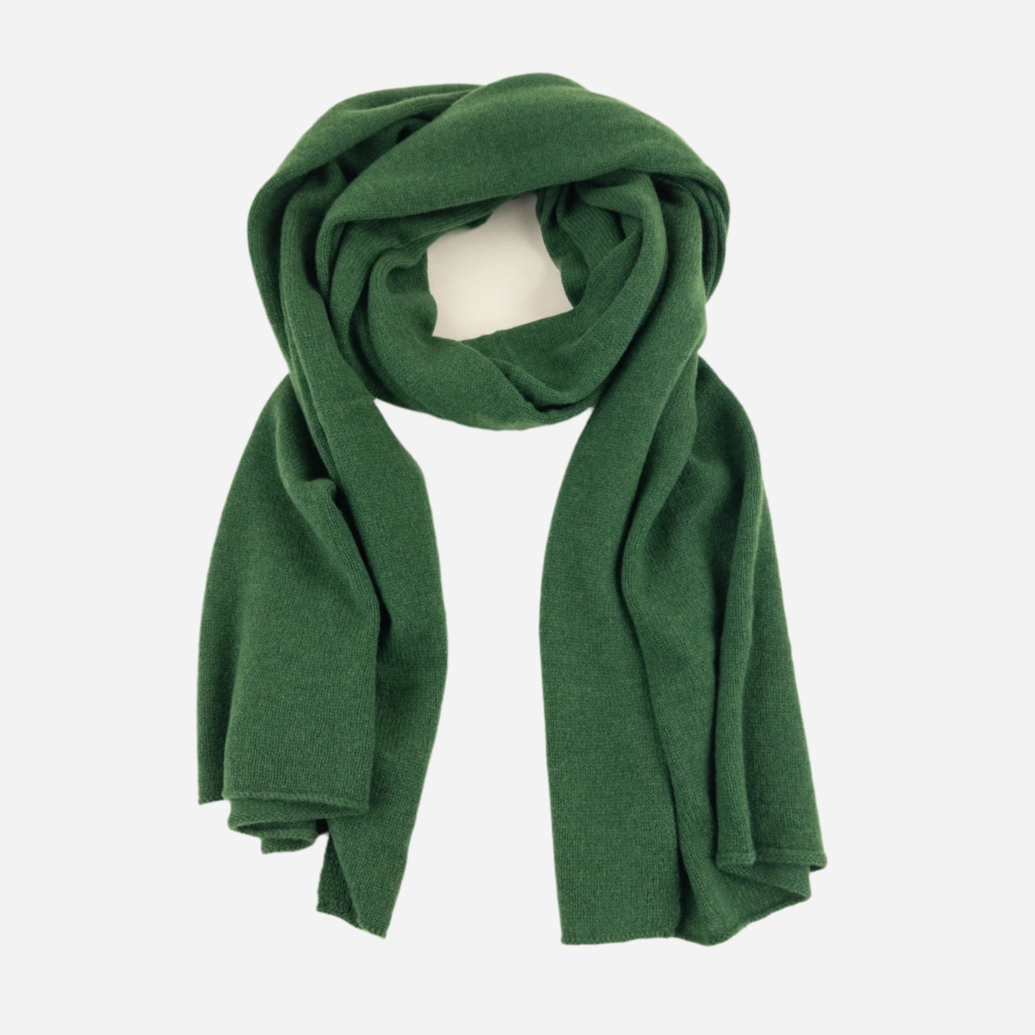 Green Riviera Cashmere Scarf - Big Bag NY