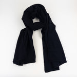 Black Riviera Cashmere Scarf - Big Bag NY