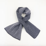 Grey/Grey Riviera Two-Tone Cashmere Scarf - Big Bag NY