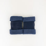 Blue Santacana Shearling Fingerless Gloves - Big Bag NY