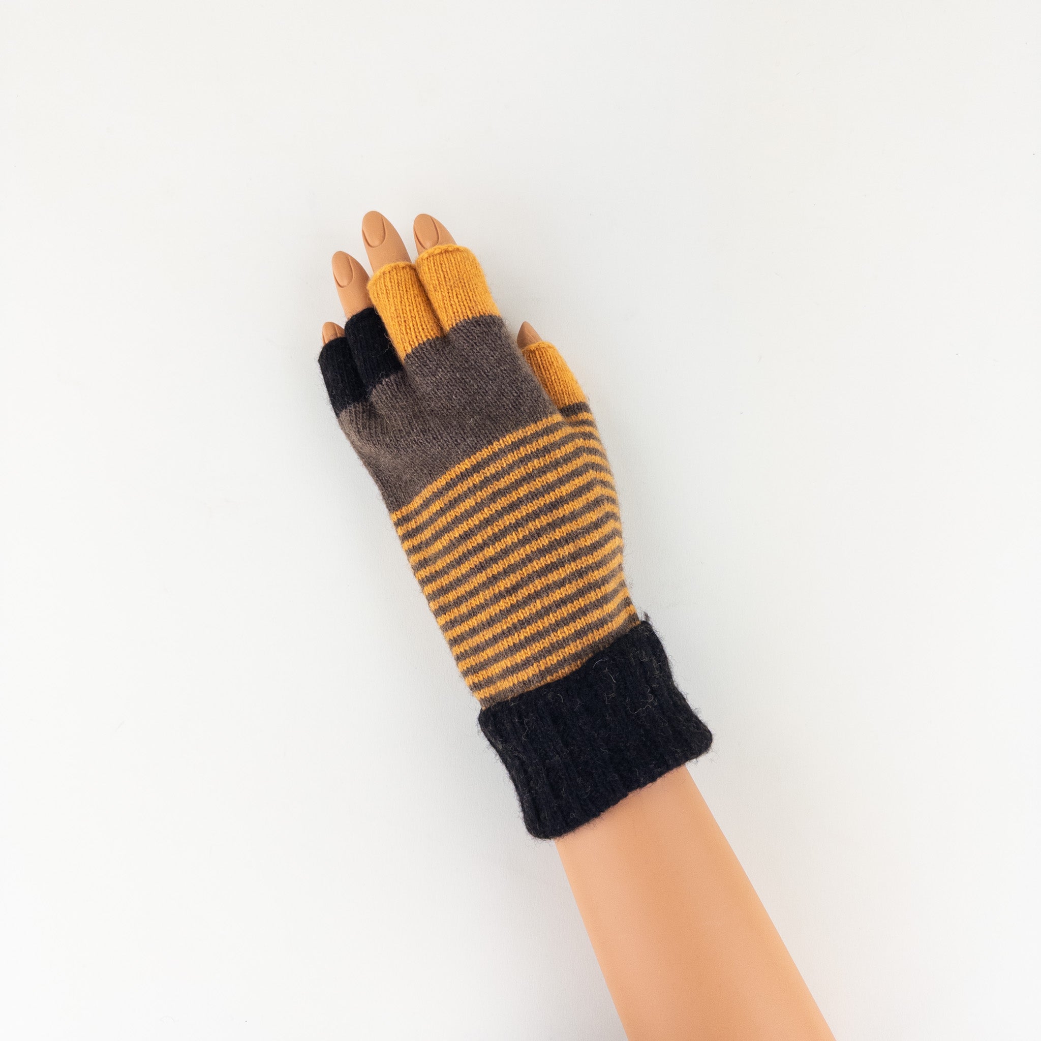 Vison Santacana Striped Fingerless Glove - Big Bag NY