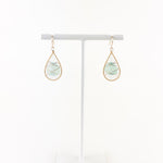 Lina's Caged Blue Chalcedony Earring - Big Bag NY