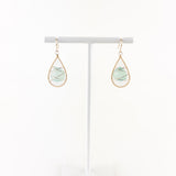 Lina's Caged Blue Chalcedony Earring - Big Bag NY