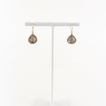 Lina's Simple Teardrop Earring Smoky Quartz - Big Bag NY