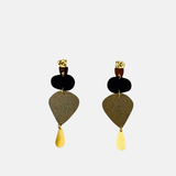 Abstract Irregular Oval Dangle Earrings - Big Bag NY