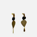 Abstract Irregular Oval Dangle Earrings - Big Bag NY
