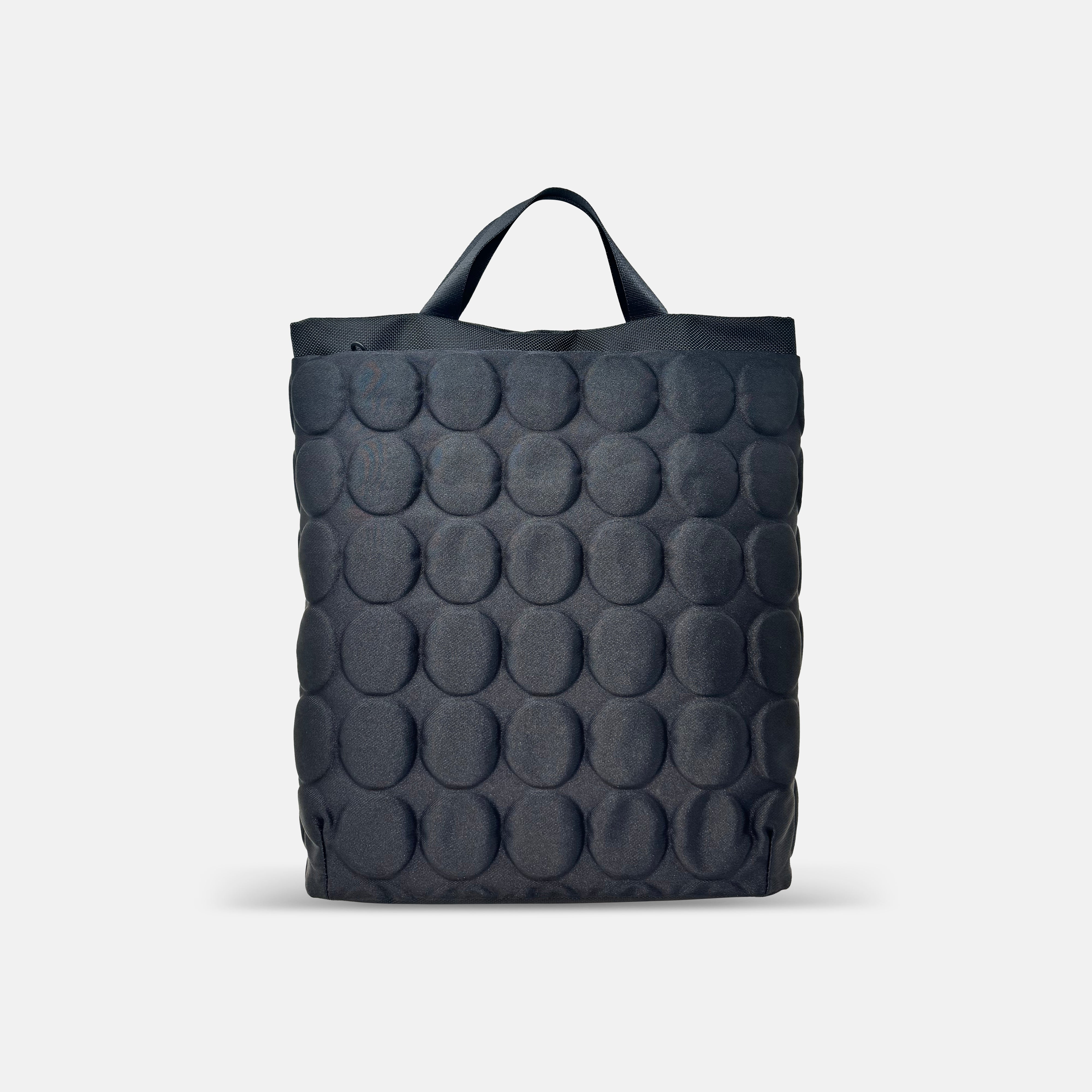 Acrylic Backpack in Black Emboss Dot - Big Bag NY