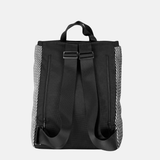 Acrylic Deep Backpack in Black and White Mesh - Big Bag NY