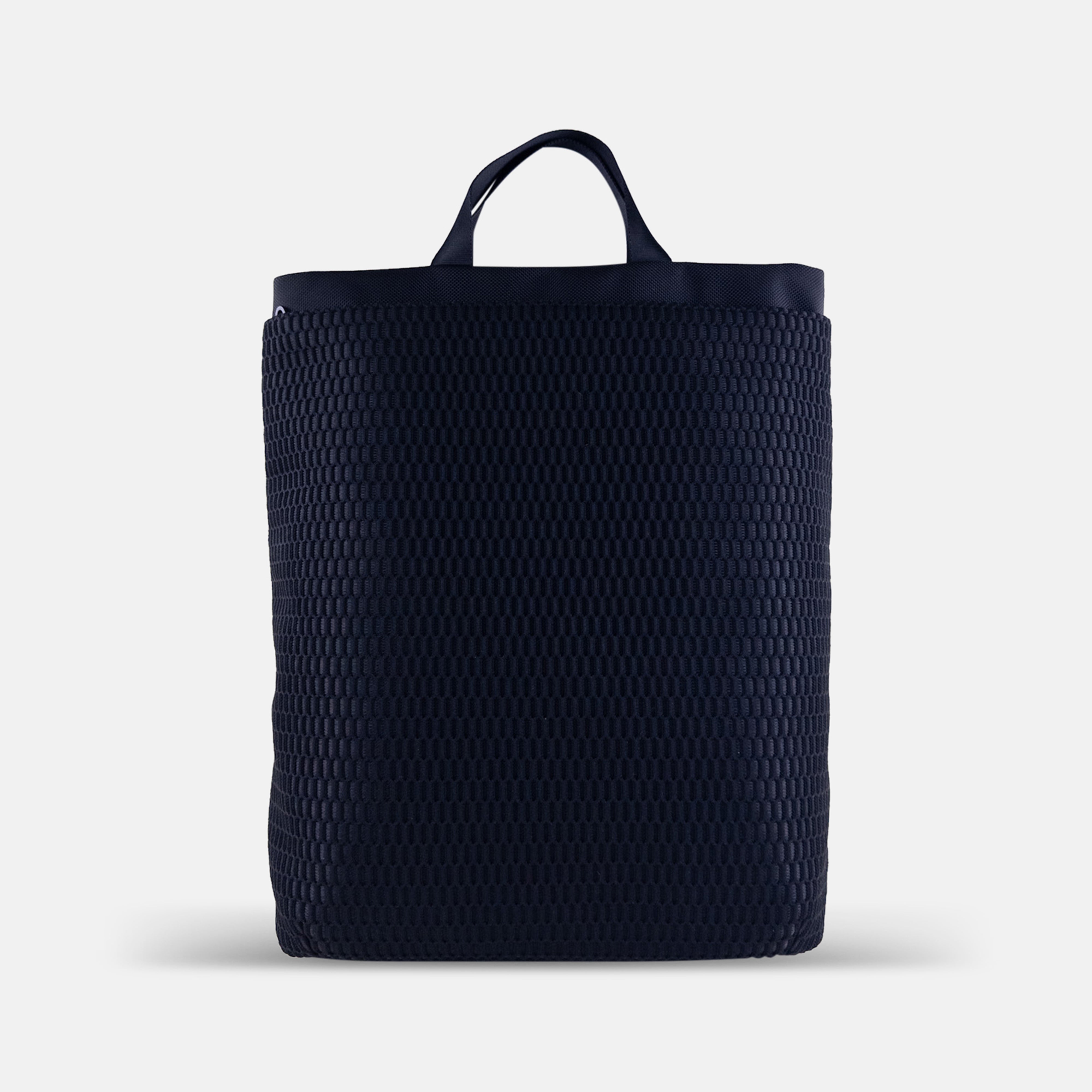 Acrylic Large Deep Backpack in Black Mesh BC- Big Bag NY