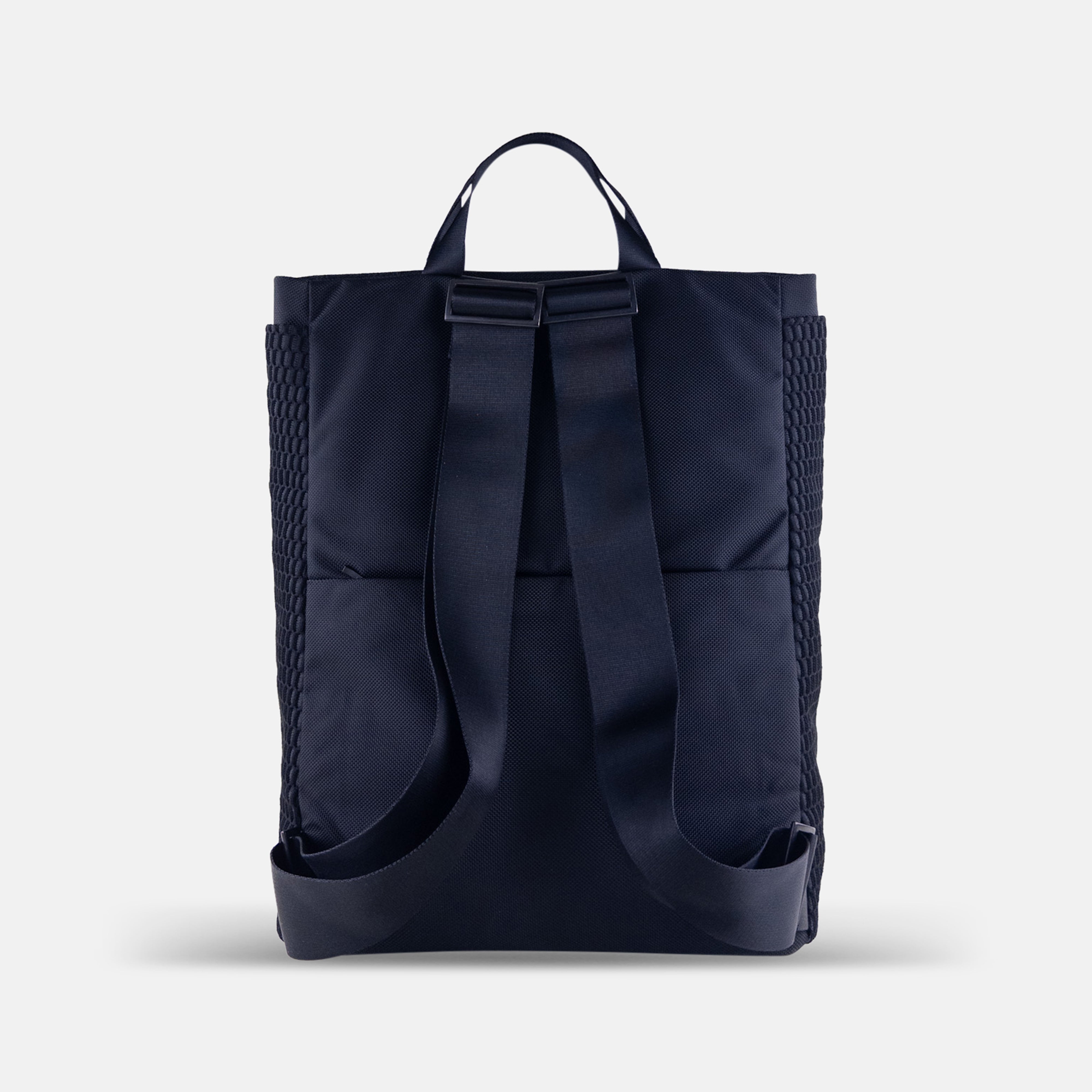 Acrylic Large Deep Backpack in Black Mesh BC- Big Bag NY