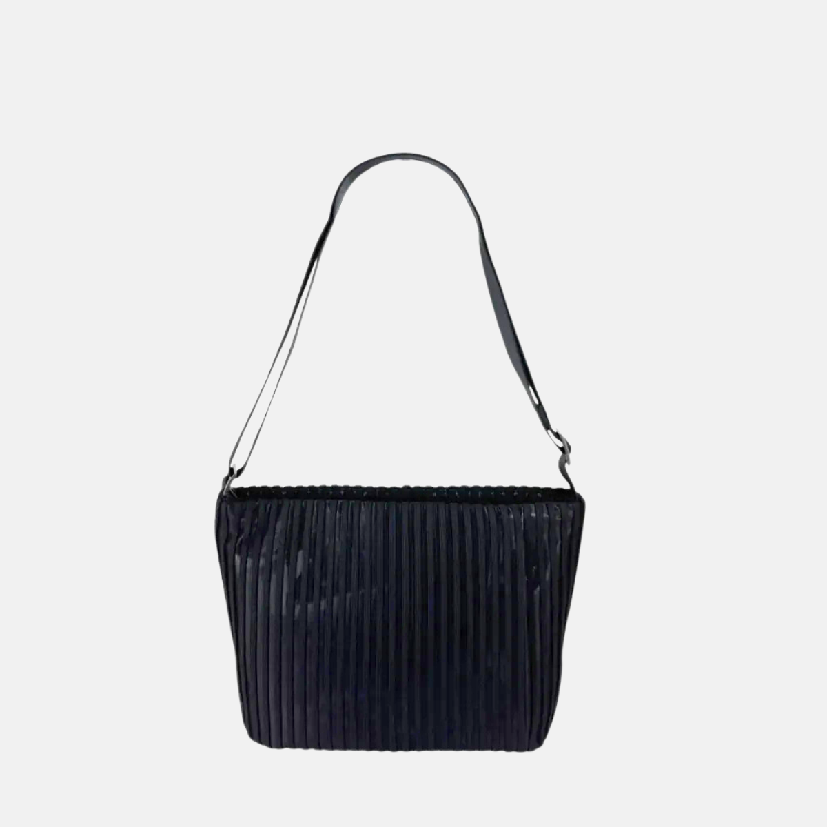 Acrylic Large Pochette DEEP in Black LINE - Big Bag NY