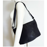 Acrylic Large Pochette DEEP in Black LINE - Big Bag NY