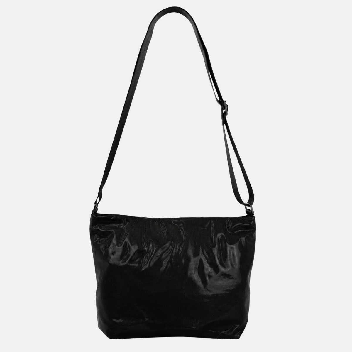 Acrylic Large Pochette DEEP in Black Swim Mesh - BIG BAG NY