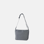 Acrylic Large Pochette DEEP in Black and White Mesh - Big Bag NY