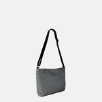Acrylic Large Pochette DEEP in Black and White Mesh - Big Bag NY