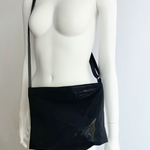 Acrylic Pochette Deep in Black Swim Mesh - Big Bag NY