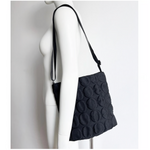 Acrylic Pochette Square DEEP in Black Emboss Dot - Big Bag NY 
