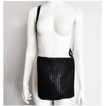 Acrylic Pochette Square DEEP in Black LINE - Big Bag NY
