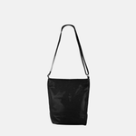Acrylic Pochette Square DEEP in Black Swim Mesh - Big Bag NY