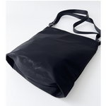 Acrylic Pochette Square DEEP in Black Swim Mesh - Big Bag NY