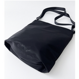 Acrylic Pochette Square DEEP in Black Swim Mesh - Big Bag NY