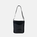 Acrylic Pochette Square DEEP in Black and White LINE - Big Bag NY