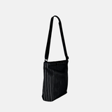 Acrylic Pochette Square DEEP in Black and White LINE - Big Bag NY