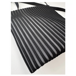 Acrylic Pochette Square DEEP in Black and White LINE - Big Bag NY