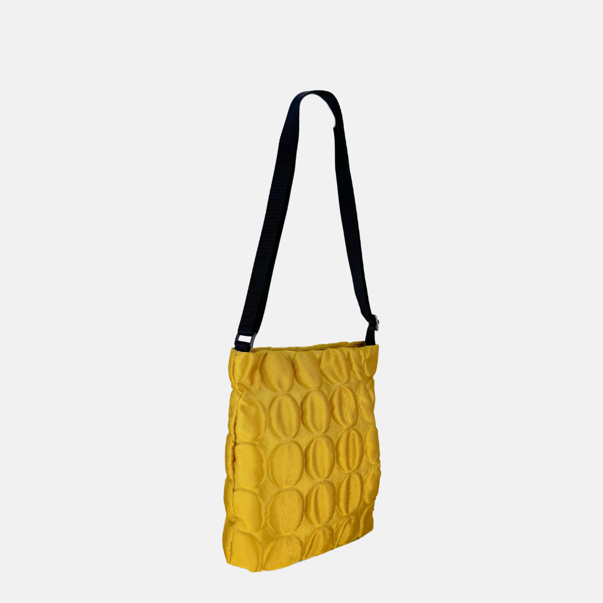 Acrylic Pochette Square DEEP in Yellow Emboss Dot - Big Bag NY